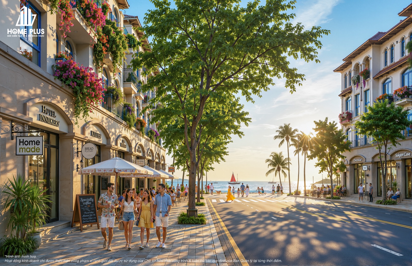 Tuyến phố ven biển Địa Trung Hải, nhịp sống nghỉ dưỡng tại Vinhomes Hải Vân Bay