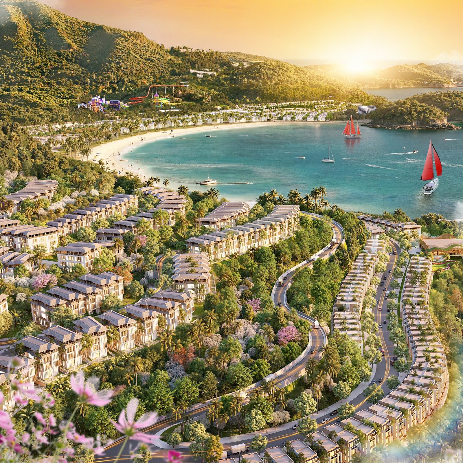 Phân khu Vịnh Mây, phong cách Á Đông, sườn đồi ven biển
