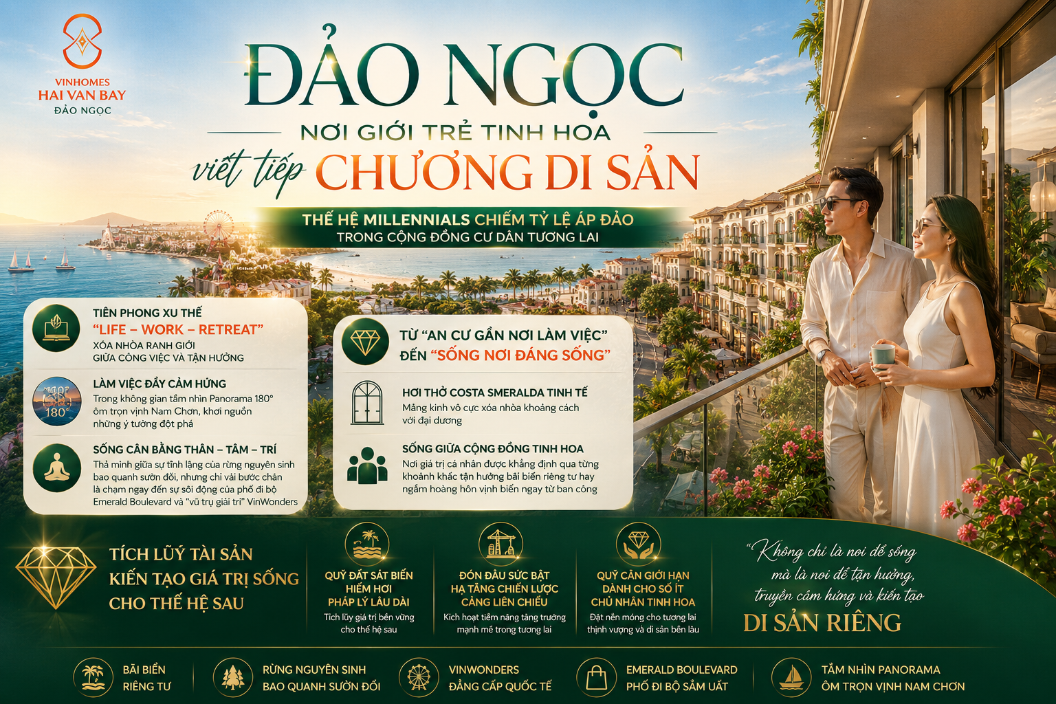 Đảo Ngọc Vinhomes Hải Vân Bay – Nơi Giới Trẻ Tinh Hoa Đà Nẵng Viết Tiếp Chương Di Sản