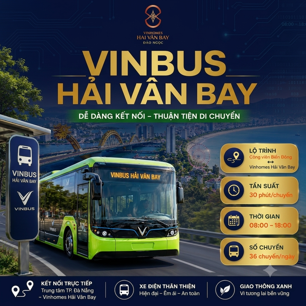 VinBus Hải Vân Bay – Kết nối trung tâm Đà Nẵng 
