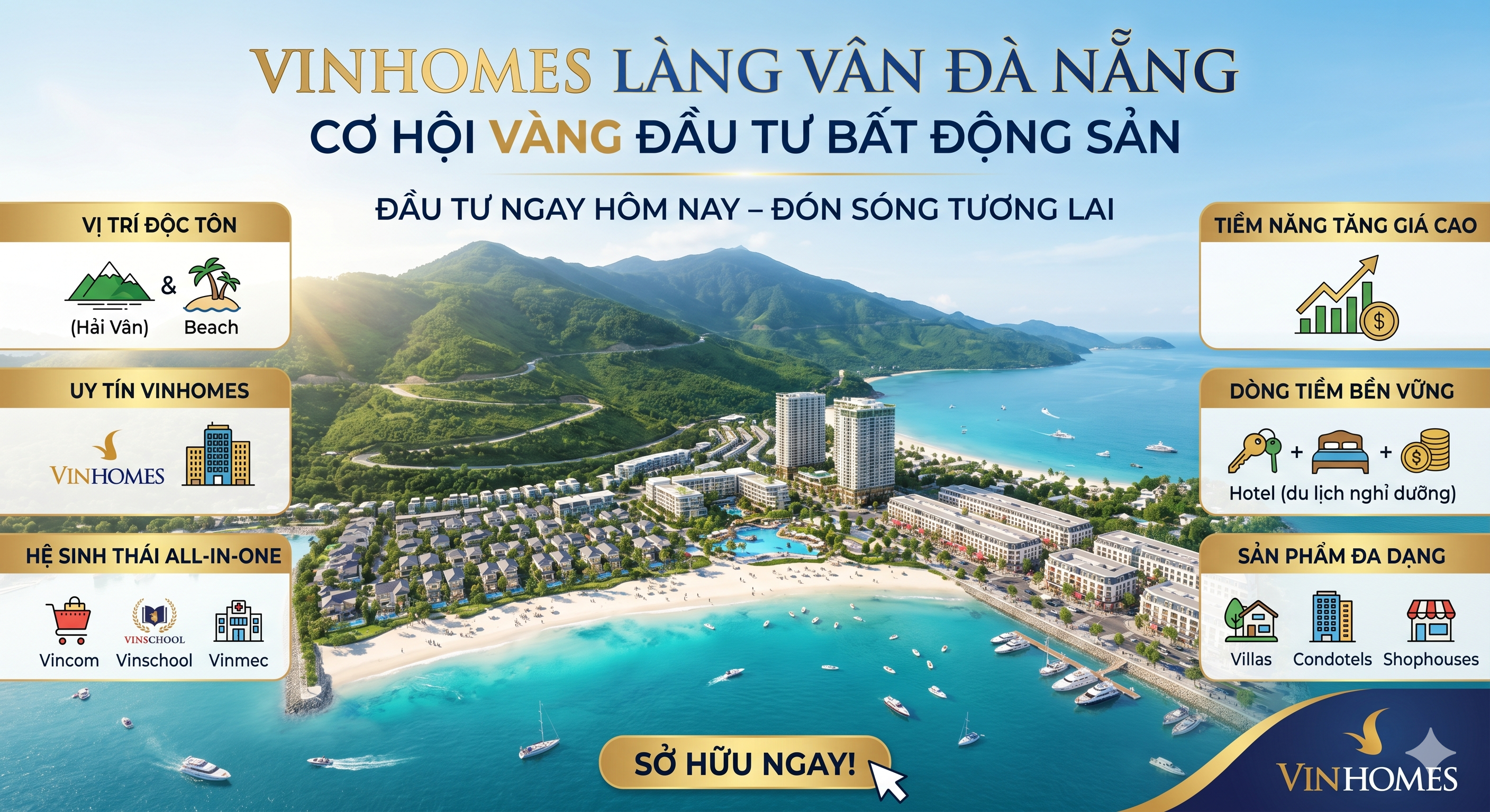 Vì Sao Nên Đầu Tư Vinhomes Ngay Hôm Nay? Cơ Hội Vàng Tại Vinhomes Làng Vân Đà Nẵng