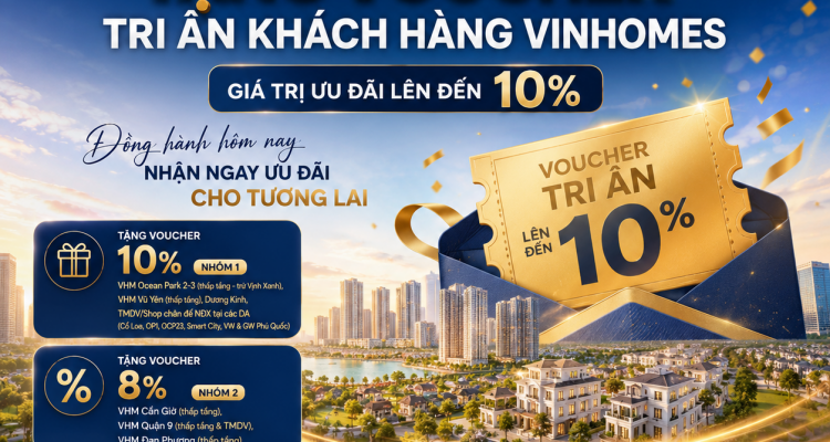 Chính Sách Tặng Voucher Tri Ân Khách Hàng Vinhomes 2026 | Cập Nhật Mới Nhất