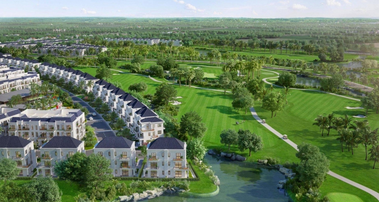 Biệt thự Sân Golf (Golf Villas) Vinhomes Làng Vân: Đặc quyền sống thượng lưu bên thảm cỏ xanh